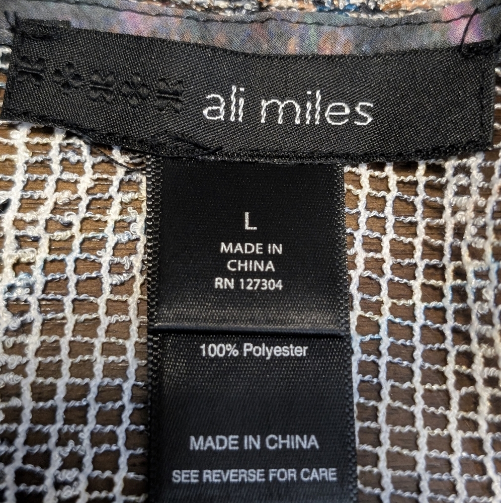 Ali Miles Floral Patchwork Patterned Open Cardiga… - image 6